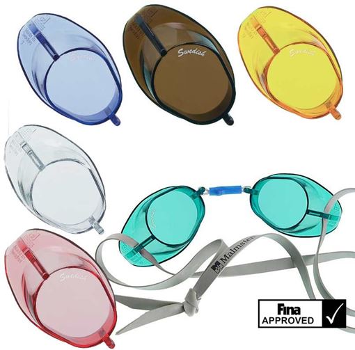 Malmsten Adult Swedish Competition Unisex Swimming Pool Goggles 