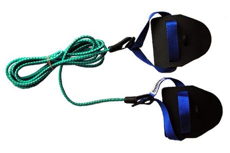Zugseil - Trockentraining für Schwimmen - schwere Stärke mit Paddles